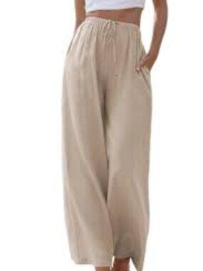 Blue Island Palm Tree Pants NWOT